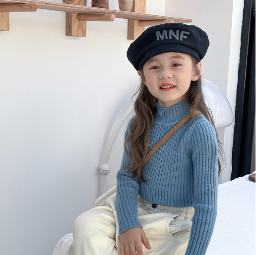 Girls' Mock Neck Sweater