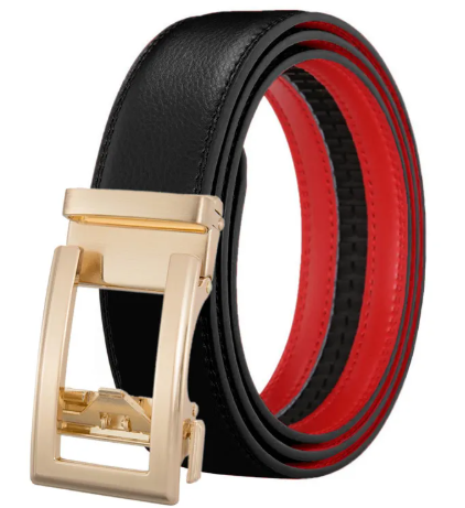 Men's Automatic Buckle Leather Belt
