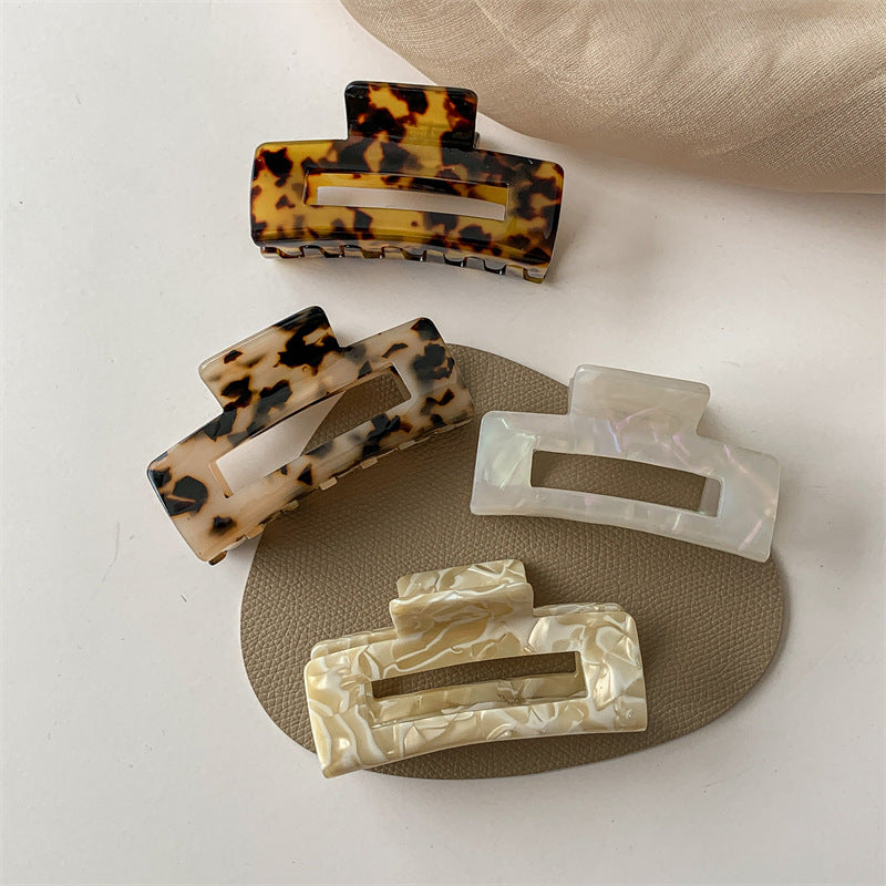 Marble Acetate Hair Claw