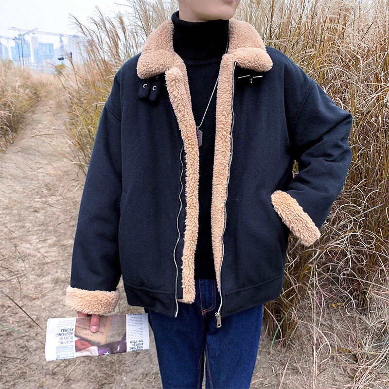 Plaid Fleece-Lined Jacket