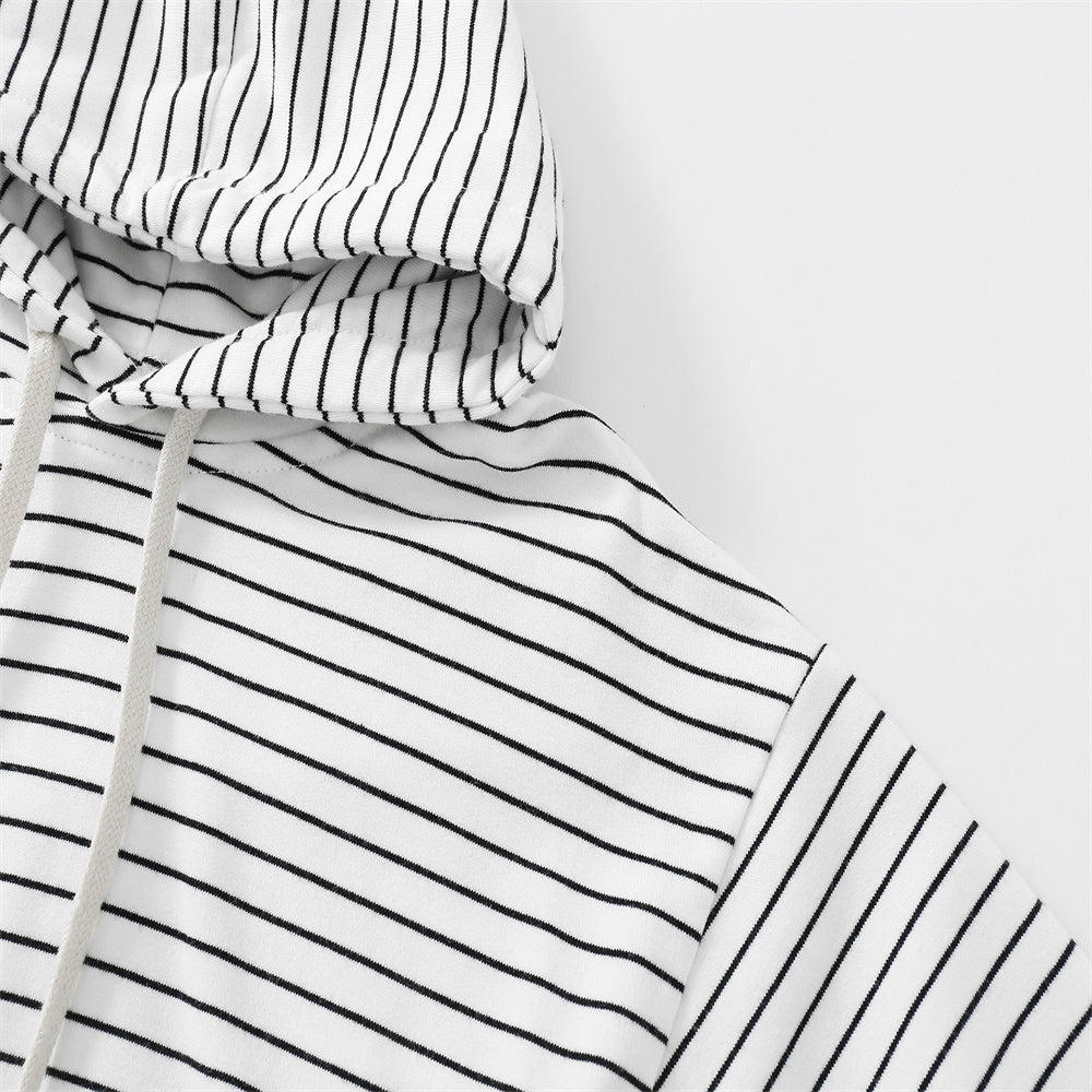 Kids' Striped Hooded Jumpsuit