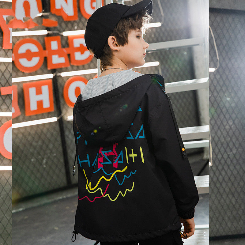 Kids' Waterproof Windbreaker