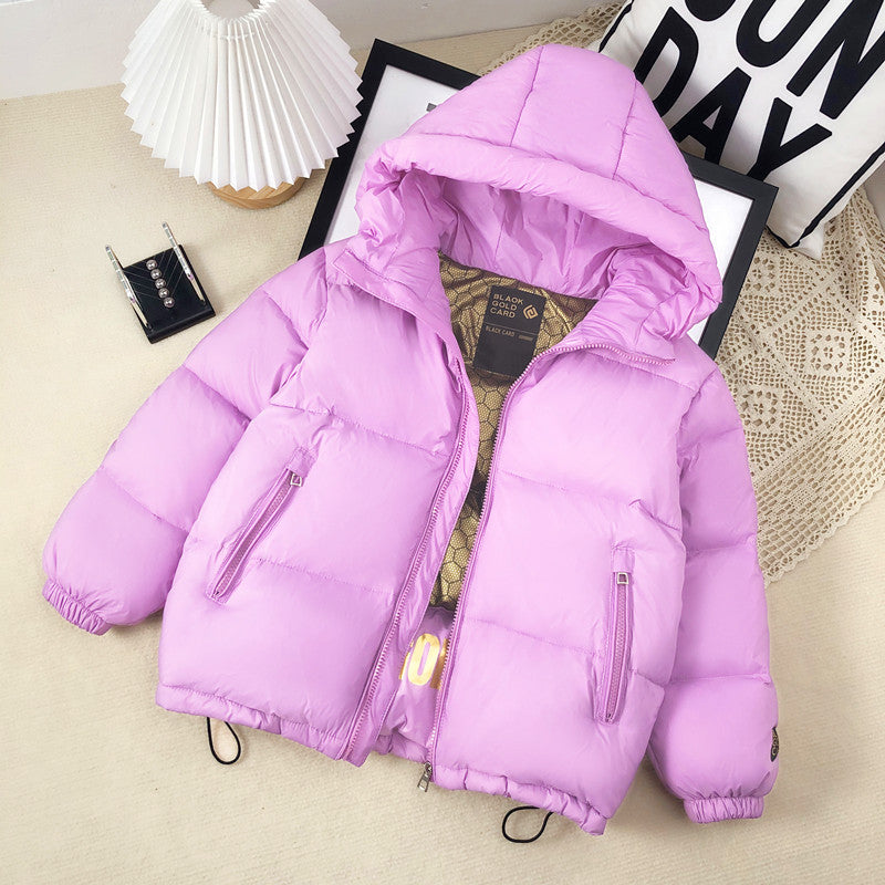 Kids' Black & Gold Puffer