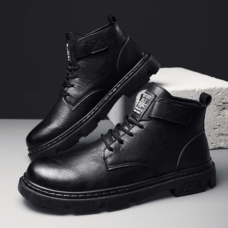 Vintage Trendy Motorcycle Boots for Men