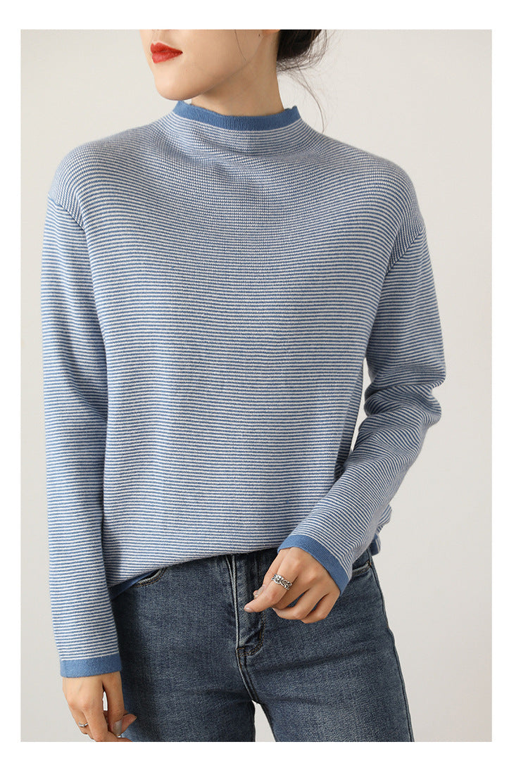 Striped Turtleneck
