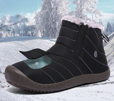 Waterproof Winter Boots, Fleece Lined Short Boots for Men