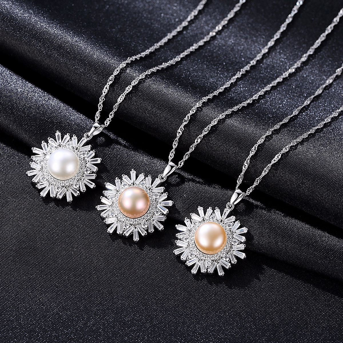 Pearl Snowflake Necklace