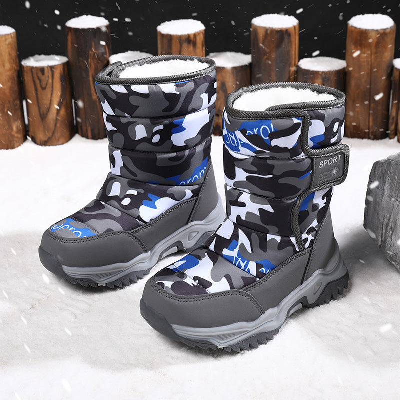 Girls' Camo Snow Boots