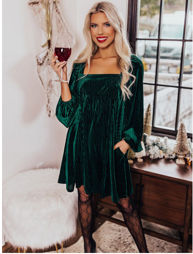 Loose Long Sleeve Dress