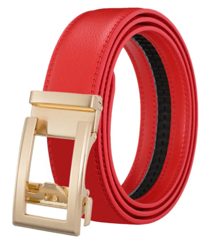 Men's Automatic Buckle Leather Belt