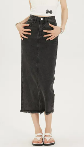 Statement Denim Skirt