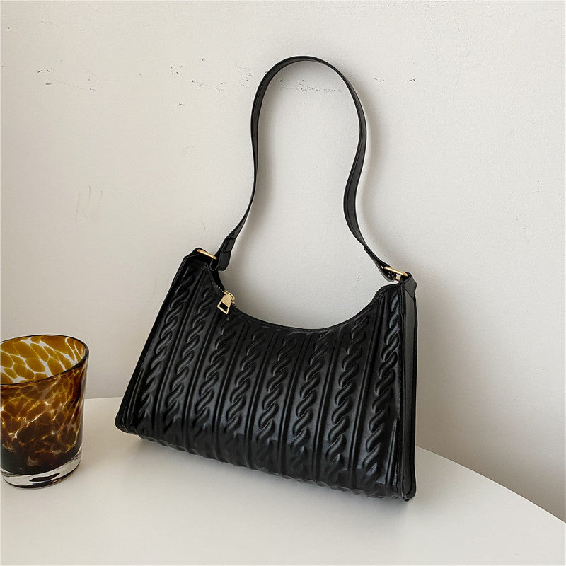 Solid Tote Shoulder Bag
