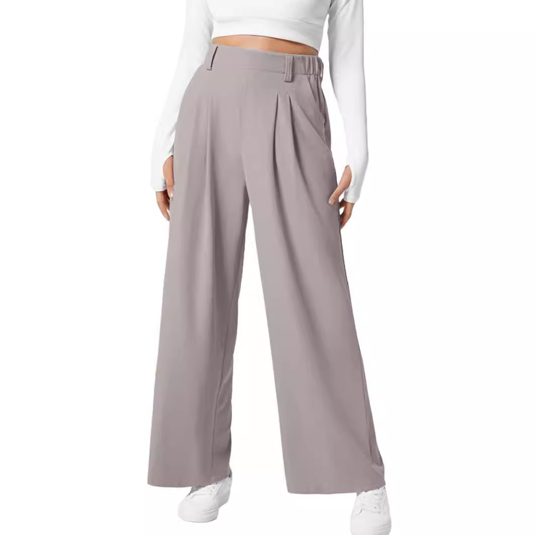 High-Waist Wide-Leg Trousers