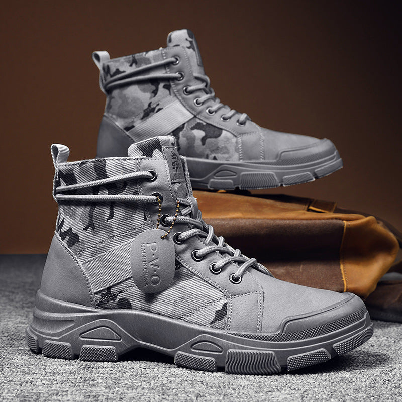 Men's Camo Hiking Sneakers