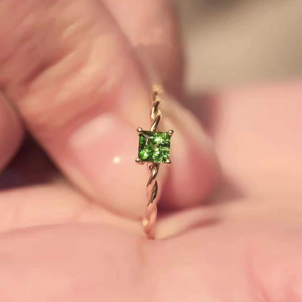 Colorful Zircon Ring