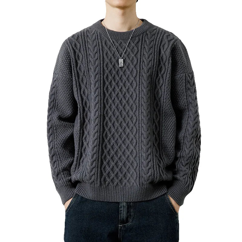 Cable Knit Crew Sweater