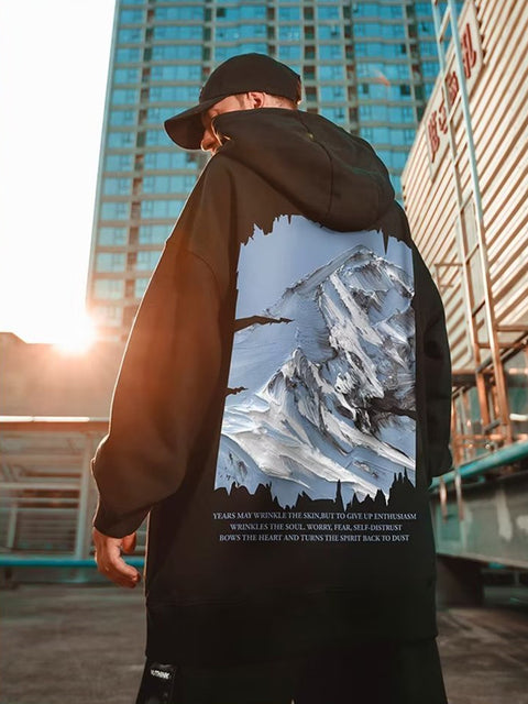 Snow Mountain Graphic Hoodie