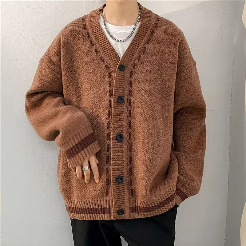 Retro Argyle Cardigan