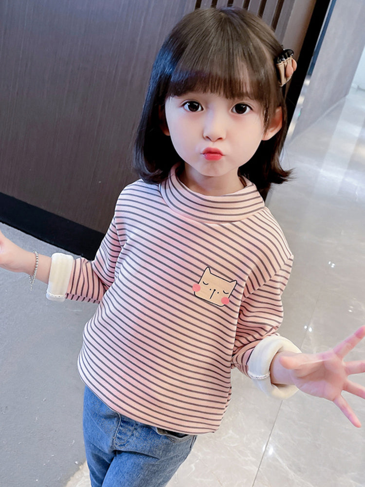 Girls' Fleece-Lined Sweater